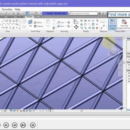 Create triangular Revit curtain panel with gap joints