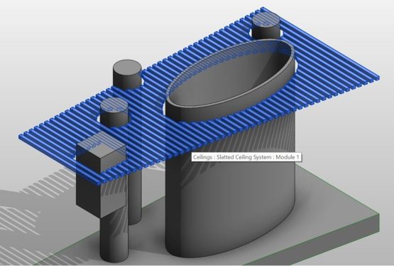 Create Revit slatted ceiling systems with openings - RV Boost