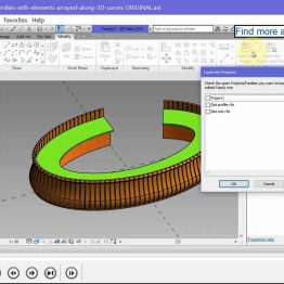 Create Revit families with elements arrayed along 3D curves