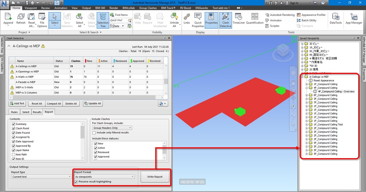 RV ClashBox: Generate section boxes for all Navisworks clashes - RV Boost