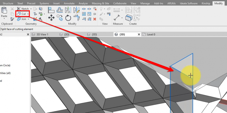 Revit Snippet: Create Adaptive Curtain Wall with Multiple Attractors