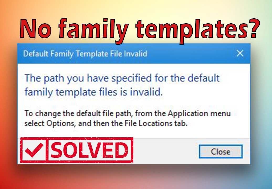 revit project template files missing